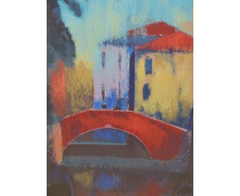 ROBIN PICKERING.  CONTEMPORARY.  ARR.   VENETIAN SUN, LIMITED EDITION SIGNED COLOUR PRINT.   46.5 x 30cms. TOGETHER WITH AN E