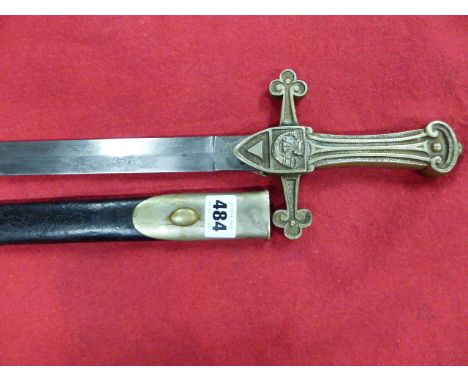 A VICTORIAN BUGLER'S SWORD PATTERN 1856 MARKED TO THE 1st.VBGR (THE FIRST VOLUNTEER BATTALION GLOUCESTER REGIMENT) DETAILS AT