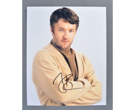 Joel Edgerton - Australian born Actor - Star Wars - a rare signed 8x10" colour photograph of Edgerton as Owen Lars in the fra