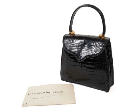 Diana Princess of Wales, rare Crocodile leather handbag by Lana Marks specially designed for Diana (she reportedly bought 15 