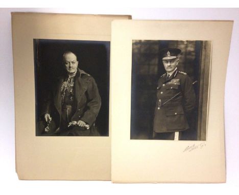 Field Marshall Viscount Bing of Vimy, photograph of a portrait of the Field Marshall in uniform, another photograph of him in