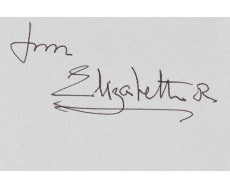 Her Majesty Queen Elizabeth The Queen Mother, handwritten letter on Clarence House headed paper, 'These flowers bring you all