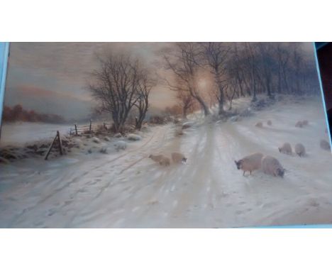 Unframed lithograph by Farquharson, 49cm x 74cm