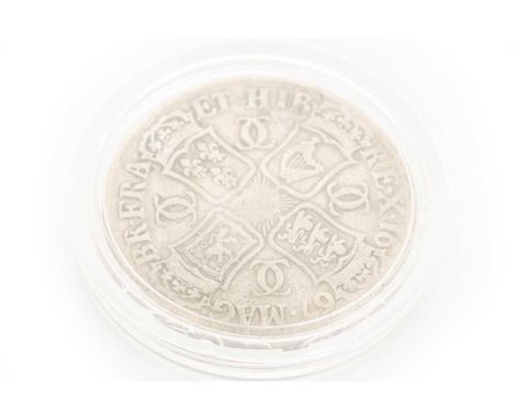 CHARLES II, SILVER CROWN, dated 166738mm diameterQty: 28.8gAdditional images now available.