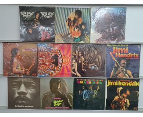 A collection of Jimi Hendrix LPs, to include; Electric Lady Land (1968 UK Naked Lady sleeve version, Track Record - 613008/9,