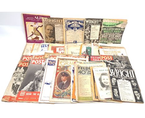 Quantity of Vintage Newspapers, Picture Post &amp; similar. &nbsp;Although unchecked for completeness condition generally app