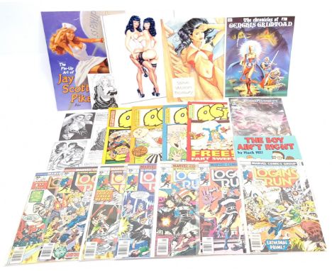Marvel &amp; similar, Superhero, Humour, Fantasy Art, TV &amp; related, Comics &amp; similar. &nbsp;Includes Logan&rsquo;s Ru