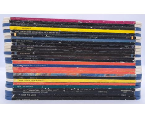 &nbsp;A collection of 25+ Videodiscs, to include titles; The Fog, Poltergeist, Carrie, Merry Christmas Mister Lawrence, Rocky