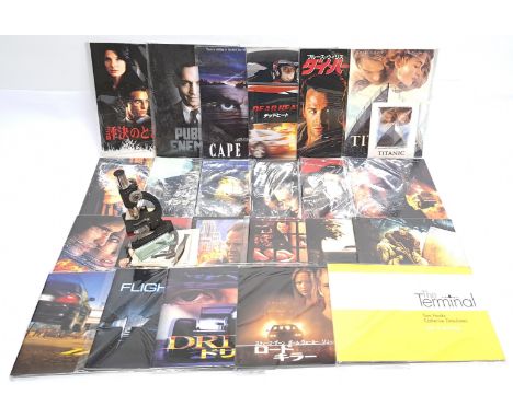 Japanese Movie Programmes &amp; similar, Film related Ephemera &amp; a Microscope. &nbsp;Includes Black Hawk Down, Lethal Wea
