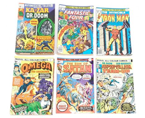 Marvel, Astonishing Tales, Fantastic Four, Iron Man, Super-Villain Team-Up &amp; similar Comics. &nbsp;Includes Astonishing T