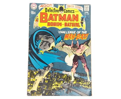 DC Comics, Detective Comics #400 (1970) First Appearance of Man-Bat, Batman related. &nbsp;Bronze&nbsp;Age, bagged &amp; boar