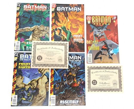 Dynamic Forces, DC, Batman Signed Comics.&nbsp; Consisting of &ldquo;Fruit of the Earth Collection&rdquo; signed by either Gr