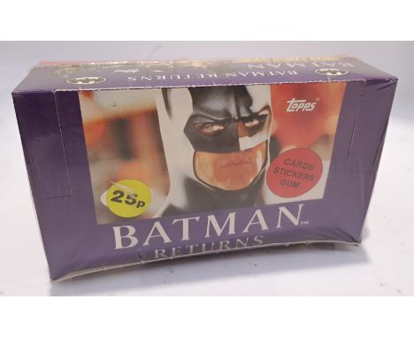 Topps, a Sealed Box of 1992 Batman Returns Movie Photo Trading Cards. Although unchecked for correctness condition appears Ne