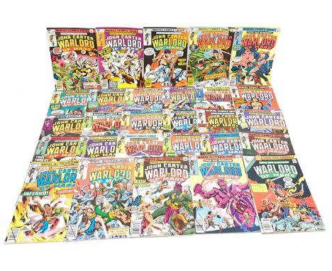 Marvel, John Carter Warlord of Mars Comics, Film related. &nbsp;Consisting of #1 to #28, missing #22, incomplete run &amp; An