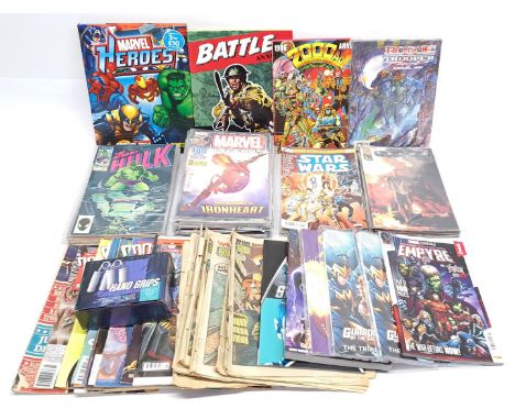 Marvel &amp; similar Superhero, Film &amp; related Comics, Graphic Novels &amp; similar. &nbsp;Includes The Incredible Hulk, 