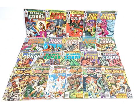 Marvel, Conan the Barbarian &amp; Red Sonja Comics. &nbsp;Consisting of King Conan #1 to #15 &amp; Marvel Feature presents Re