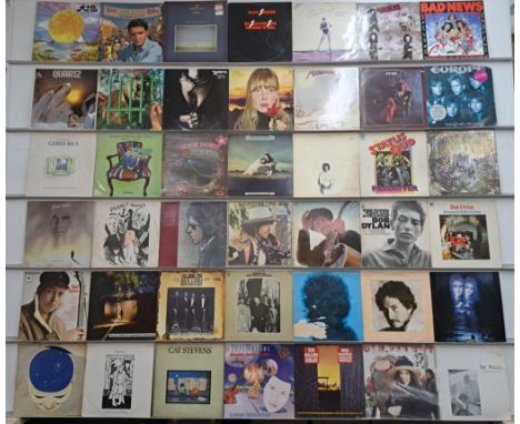 A collection of 40+ Classic Rock/Folk Rock LPs, to include; Bob Dylan, Janis Joplin, Black Sabbath, Europe, Joni Mitchell, Do