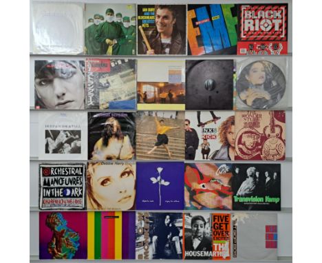 A collection of 45+ Rock/Pop/Indie/New Wave LPs, 12" &amp; 10", to include; New Order, INXS, Tears For Fears,The Style Counci