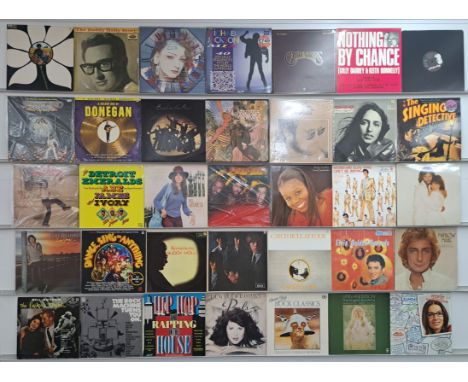 A collection of 50+ mixed genre LPs, to include artists; The Rolling Stones, Elton John, Paul McCartney &amp; Wings, Carly Si