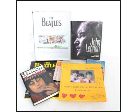 A large collection of Beatles ephemera to include 45rpm vinyl record singles Italian issue of Ticket to Ride, The King Singer