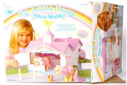 An Original 1980 S My Little Pony Show Stable 4885 To Include 4x Original My Little Ponies Co