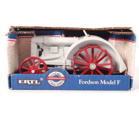 An original 1990's 1/16 scale Ertl 'Vintage Tractors' 872 Fordson Model F diecast model tractor. Near mint. Within its origin