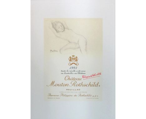 AFTER BALTHUS (Polish-French, 1908-2001), 'Untitled' lithograph in colours on arches watermarked paper, 1993, 46cm x 33cm, si