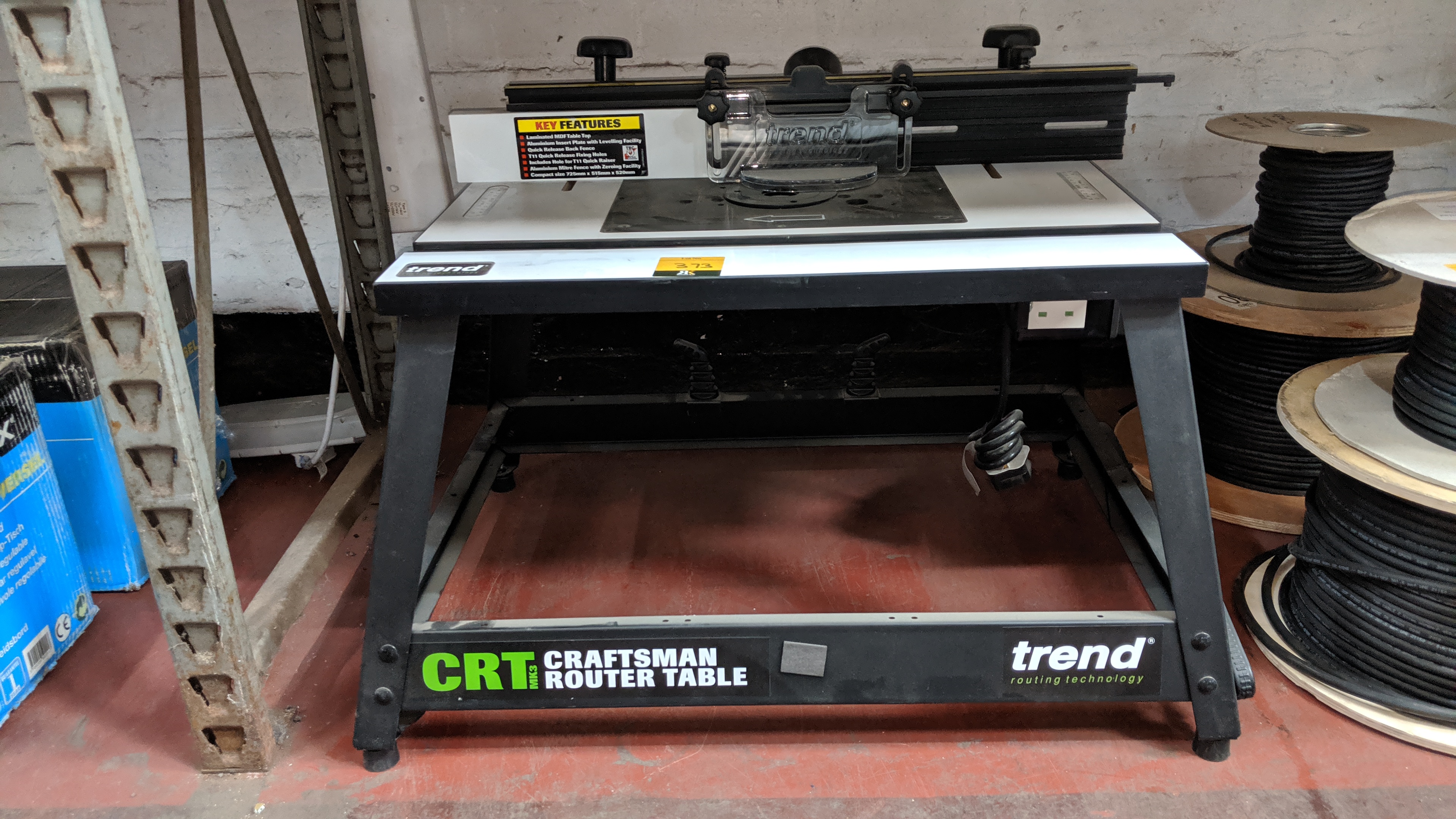 Trend Craftsman router table This auction consists of the total assets