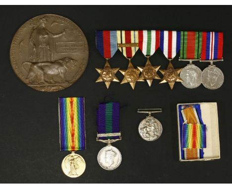 Medals, a WWll group of six to Sgt M H F Ballamy, one with 'Ist Army' bar,  another to the same recipient, now R SIGS, 237331