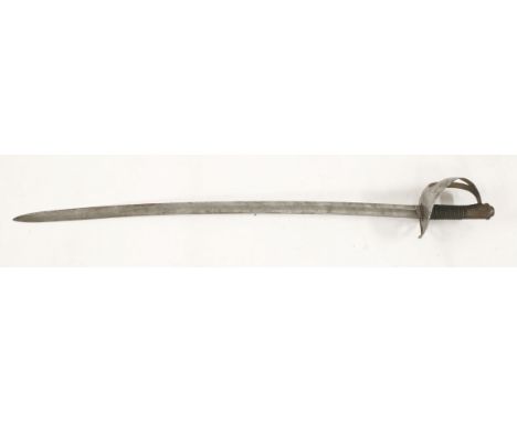 A 19th century Continental cavalry trooper's sword, stamped to blade W & Co., together with another German cavalry trooper's 