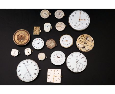 Mixed Lot Of Watch Movements, To Include Omega, Tissot, Excalibur, Etc 