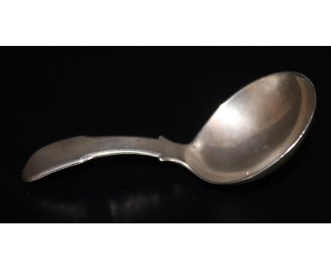 Georgian Silver Caddy Spoon, Of Typical Form, Hallmarked N, Makers Mark E.M 