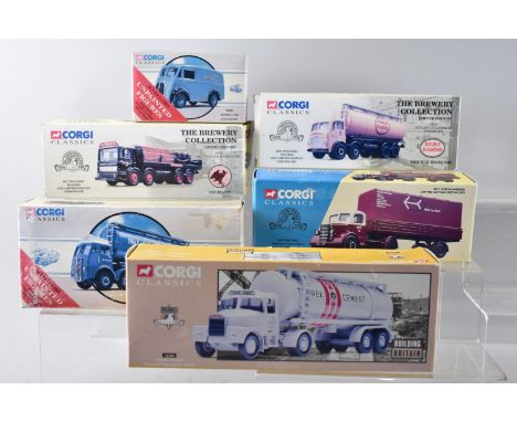 A Collection of Six Boxed Corgi Classics Commercial Vehicles 