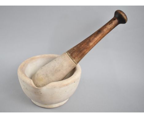 A Large Vintage Pestle and Mortar, 30cms Long 