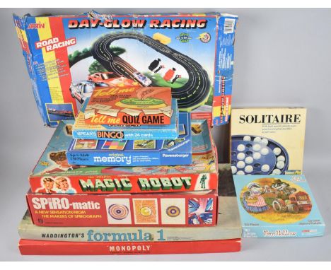 A Collection of Various Late 20th Century Board Games to include Magic Robot, Formula 1, Monopoly Etc 