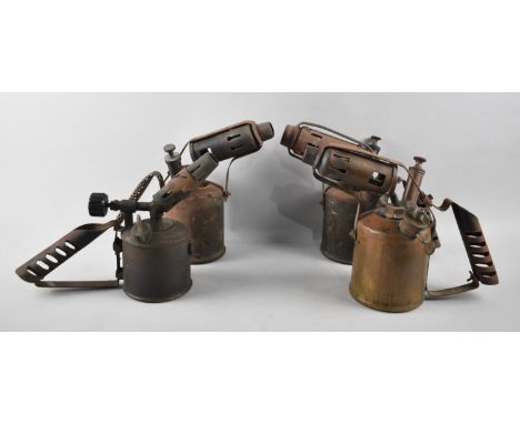A Collection of Four Vintage Blow Torches 