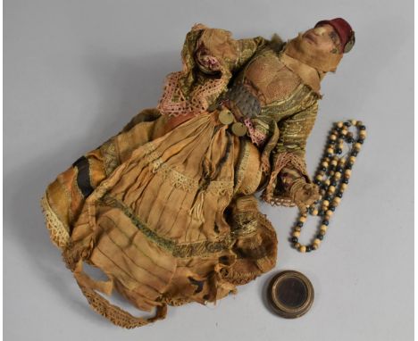 A Vintage Handmade Afghan Doll, 29cms High 