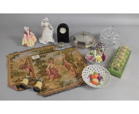 A Collection of Various Items to include Royal Doulton Dinky Do Figure, Royal Grafton Lucy, Staffordshire Enamelled Box, Oper