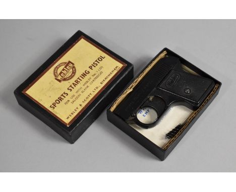 A Vintage Webley Sports Starting Pistol, Original Cardboard Box 