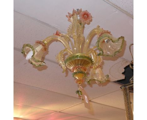 An Ines Fenice Murano glass chandelier 