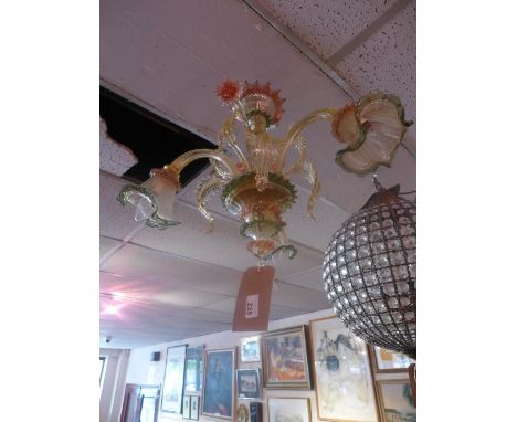 An Ines Fenice Murano glass chandelier 