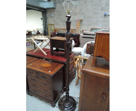 A traditional standard lamp