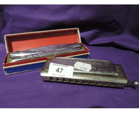 Two Harmonicas Hohner and the Bandmaster