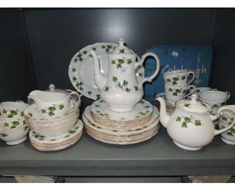 A part tea or coffee service by Colclough in an ivy design