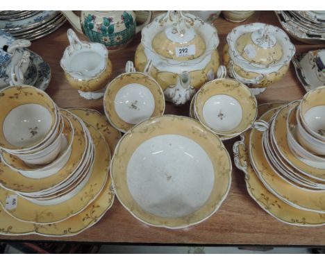 A part tea service in a Rockingham style