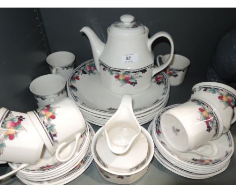 A part tea service by Royal Doulton in the Morning Glory design