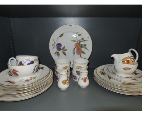 A selection of by Royal Worcester in the Evesham design