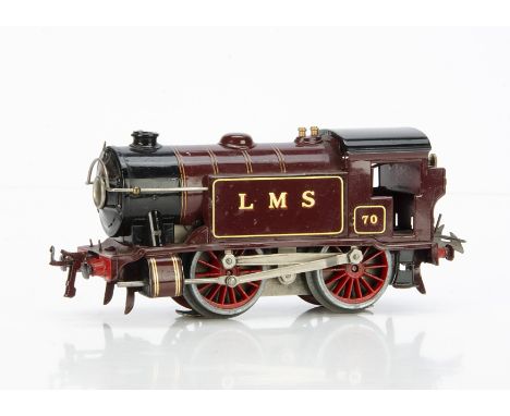 A Hornby 0 Gauge electric No E120 Special LMS 0-4-0 Tank Locomotive, in lined LMS crimson as no 70 in serif lettering style, 