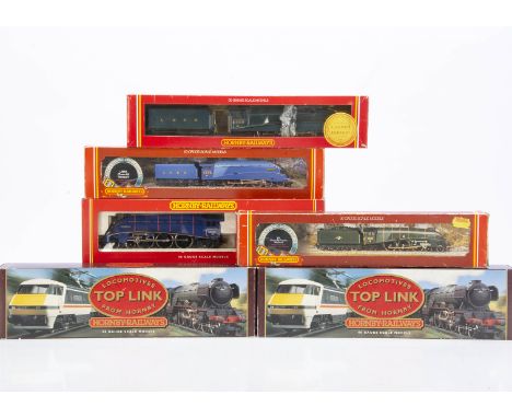 Hornby Margate OO Gauge A4 Steam Locomotives and Tenders,  a boxed group of six streamline  examples, R2037 Beatties Special 