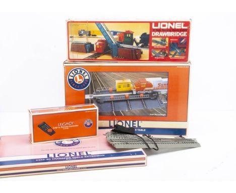 Lionel Plastic O Gauge Track and Accessories, boxed items 350-50 Transfer Table Extension, 6-11413 No 350 Engine Transfer Tab